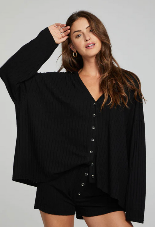 chaser-electric-button-down-black-onyx
