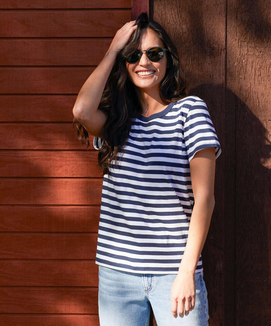 Outerknown - Sojourn Boy Tee - Stripe Navy - Main