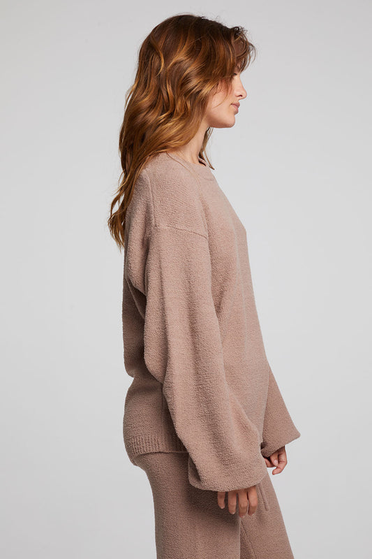 Chaser Frankie Warm Taupe Pullover