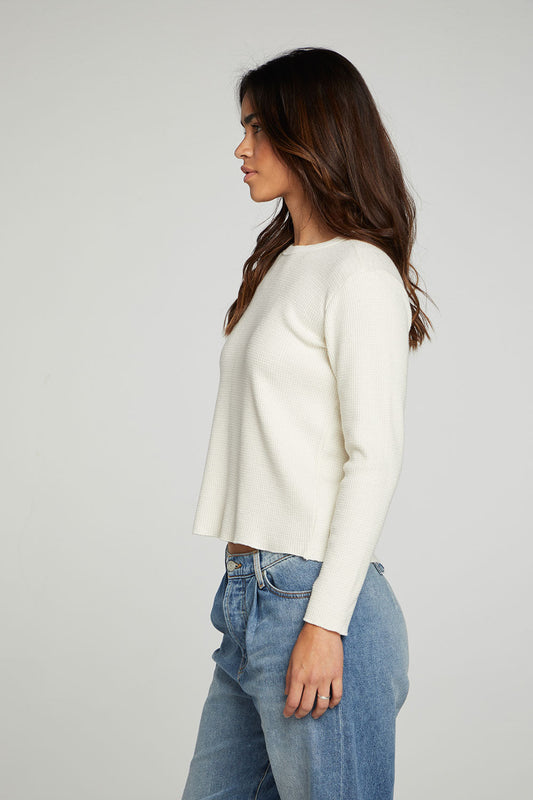 Chaser-thermal-long-sleeve-tee-cream-side