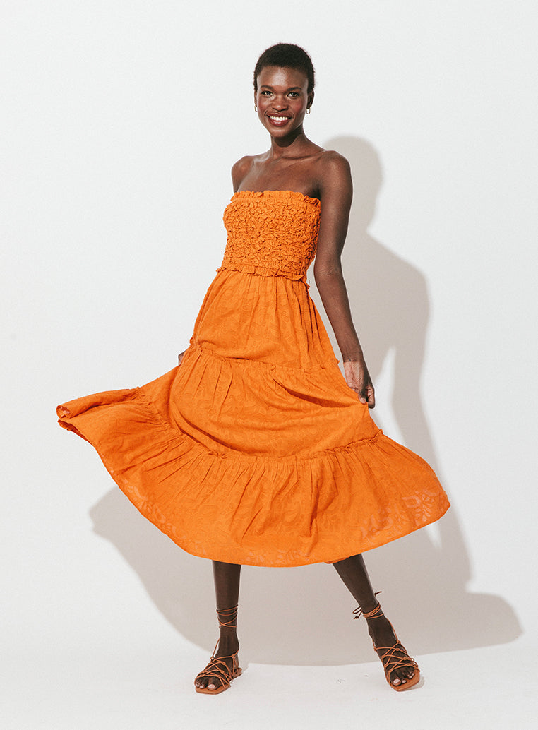 Cleobella-Allegra-Midi-Dress-Bright-Orange