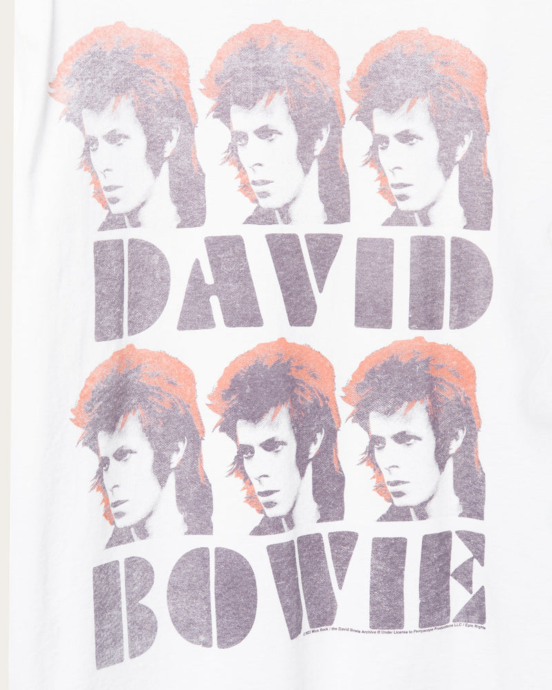 David Bowie Faces Vintage Tee - Unisex - CloseJunkfoodDavidBowie3