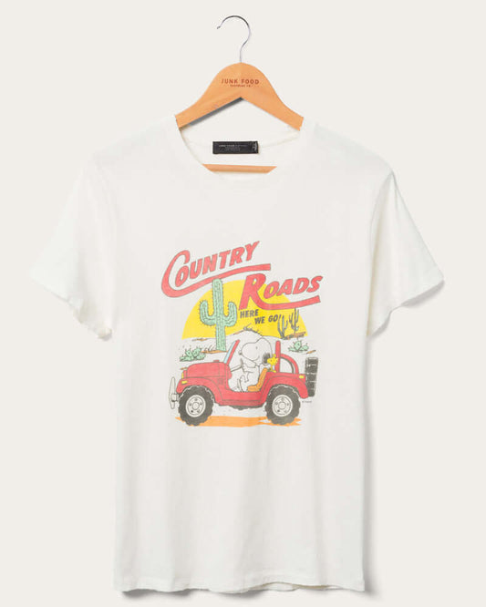 Snoopy Country Roads Vintage Tee - Front