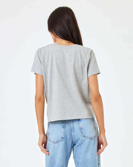 LSpace All Day Top in Heather Grey - Back