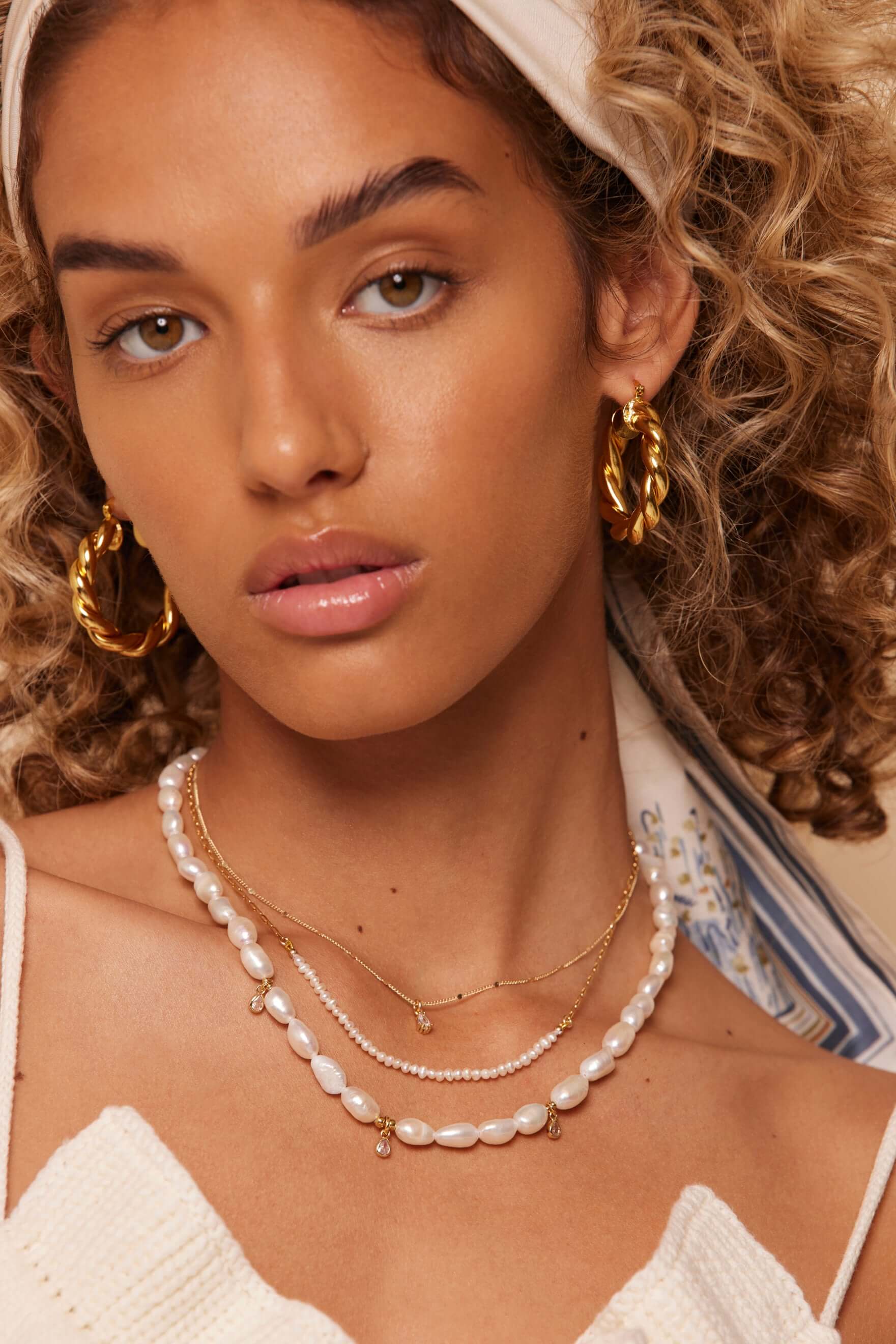 Natalie B Jewelry - Milly Necklace - Model 2