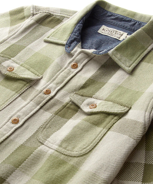 Outerknown Blanket Shirt in Fen Sage Plaid