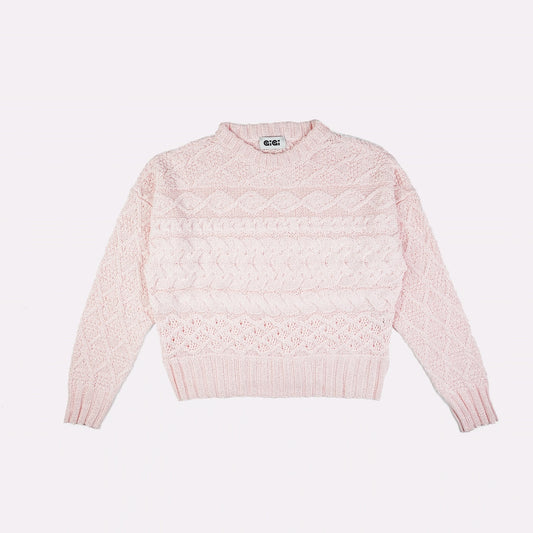 gigi-knitwear-cable-knit-crewneck-light-pink