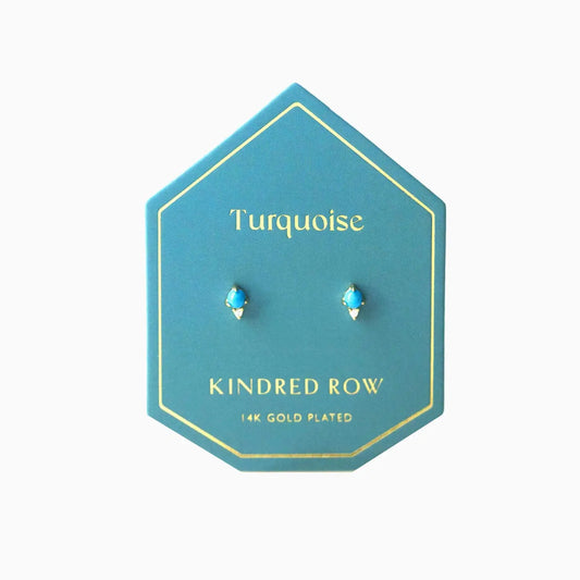 Kindred Row Turquoise Stud Earrings