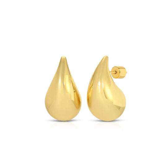Natalie B Jewelry Gianna Teardrop Gold Earrings