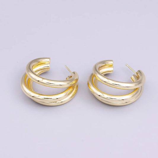 Santa Barbara Lifestyle Jewelry Goodland Gold Hoop Earrings