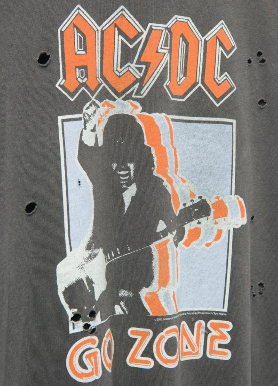 Women's AC/DC Go Zone Vintage Destroy Tee