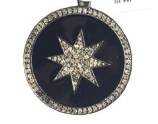 Black Starburst Diamond Pendant